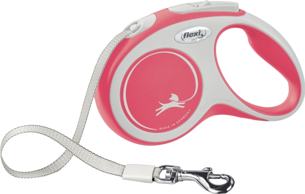 Flexi New Comfort S Bånd 5 M, 15 Kg, Rød