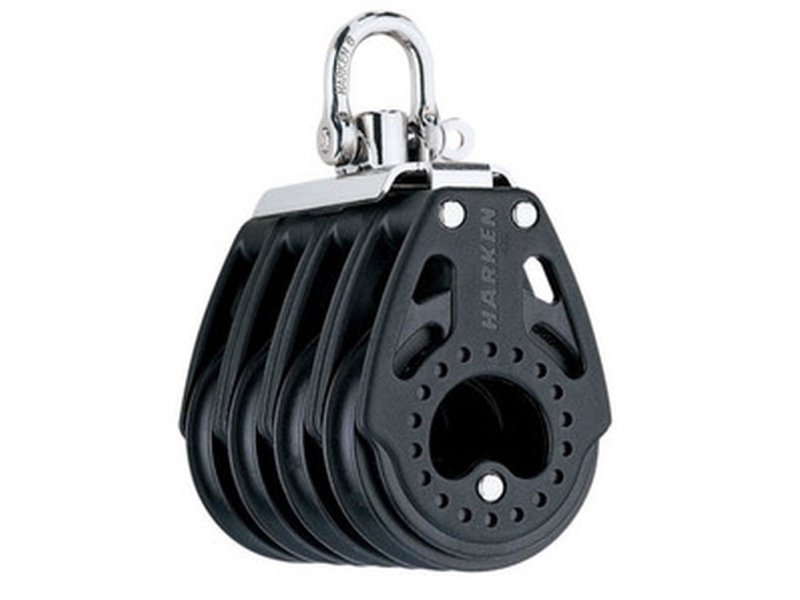 Harken Carbo Block 57 Mm Vierfach, Wirbel