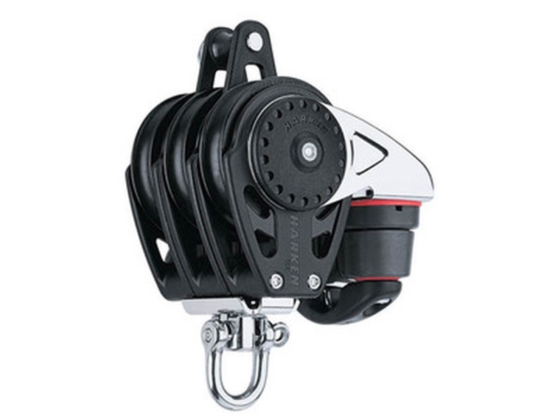 Harken Carbo Block 75 Mm Dreifach, Wirbel, Zapfen, Weiblicher Wirbel