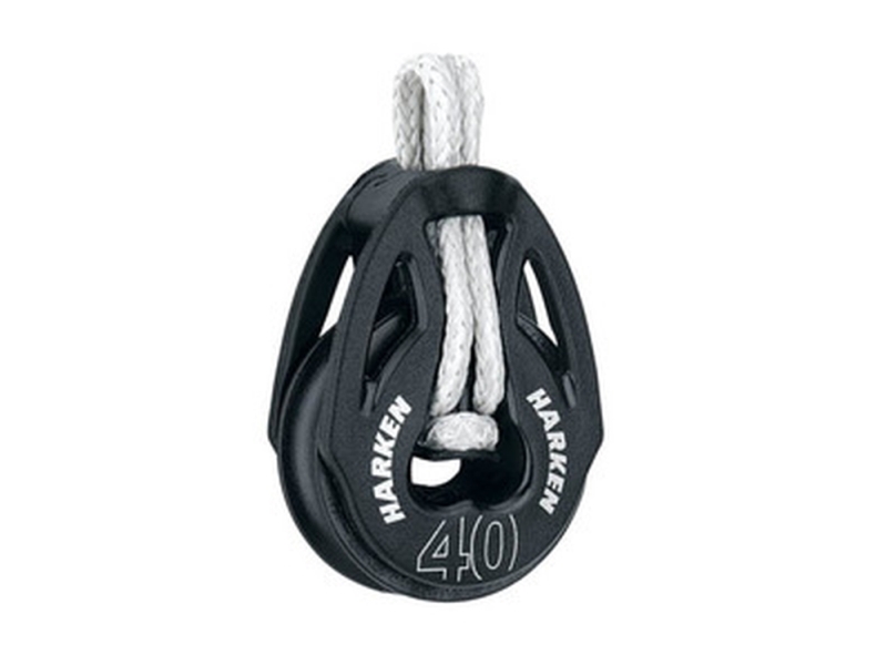 Harken T2 Blok 40 mm enkelt m. LOOP | Marin - Utrustning för rigg - Block | GameStuff