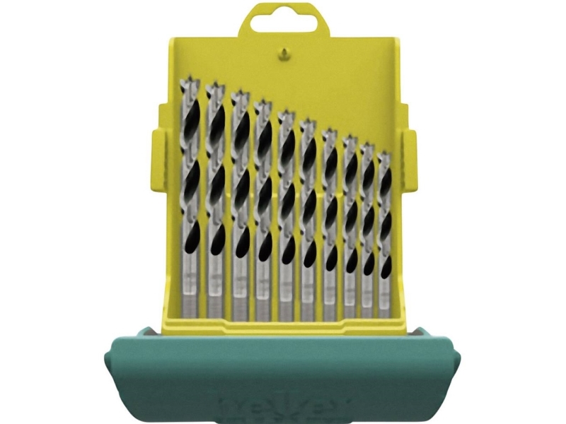 Heller 28708 1 Träskruvborrset 10 delar 3 mm, 4 mm, 5 mm, 6 mm, 7 mm, 8 mm, 9 mm, 10 mm, 11 mm, 12 mm Cylinderskaft 1 set | Bilvård & Biltillbehör - Utvändiga utrustning för bilar - Undervagnsdelar | GameStuff