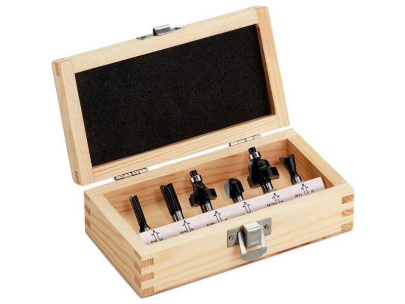 Metabo 631040000 Frässats med skaftdiameter 6 mm 6 delar | Elverktyg - Tillbehör - Tillbehör till Handoverfräs | GameStuff