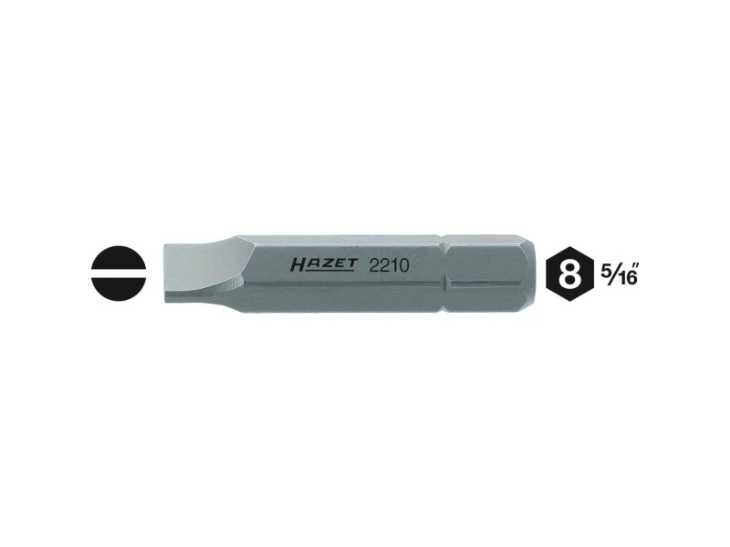 Hazet Lige Kærv-Bit 12 Mm Kvalitetsstål C 8 1 Stk