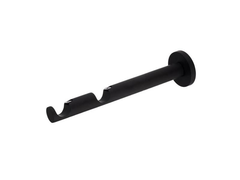 Domoletti Curtain Rod Bracket Double D19 M.Black