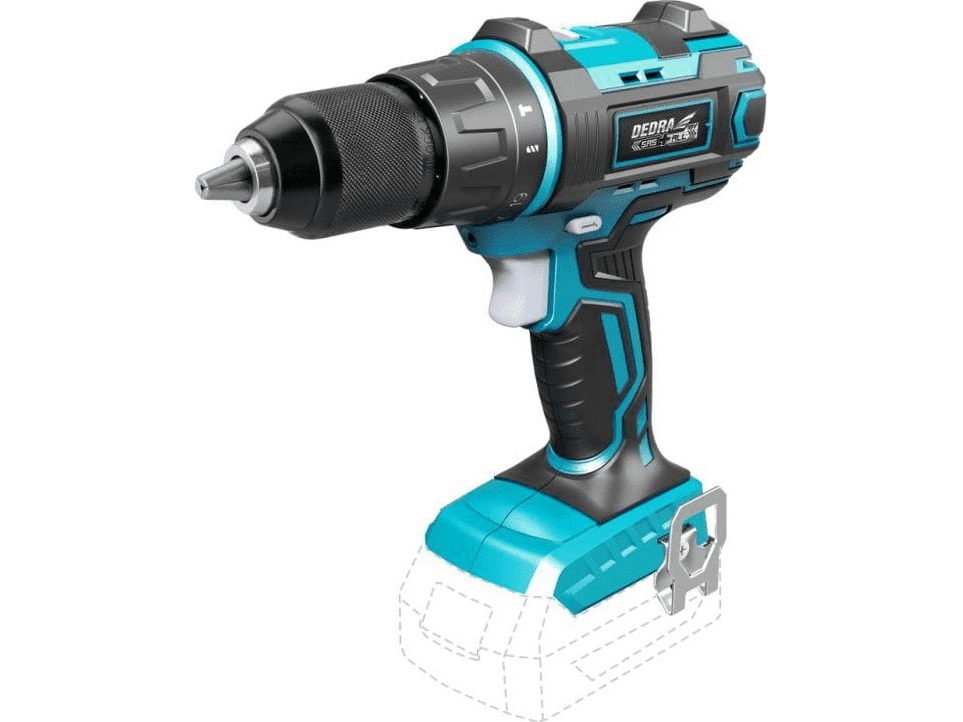 Cordless impact driver-drill Dedra DED7042 18V, chuck 13 mm