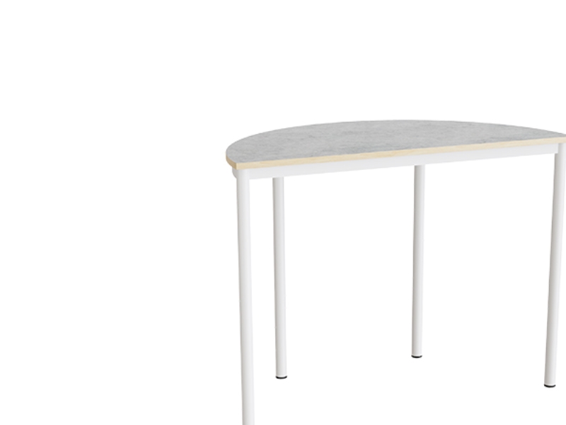 Bord Combi 209 1200x600 mm höjd 900 mm med ljusgrå linoleum och vit stomme | Köksapparater - Storköksutrustning - Kantin | GameStuff