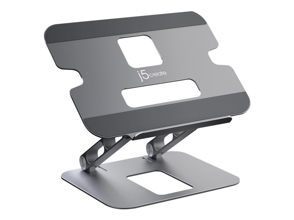 J5create Jts127-N Justerbart Stativ Til Bærbar Computer, Stander Til Laptop Og Tablet, Sort, Grå, Aluminium, 40,6 Cm (16"), 4 Kg, 226 Mm