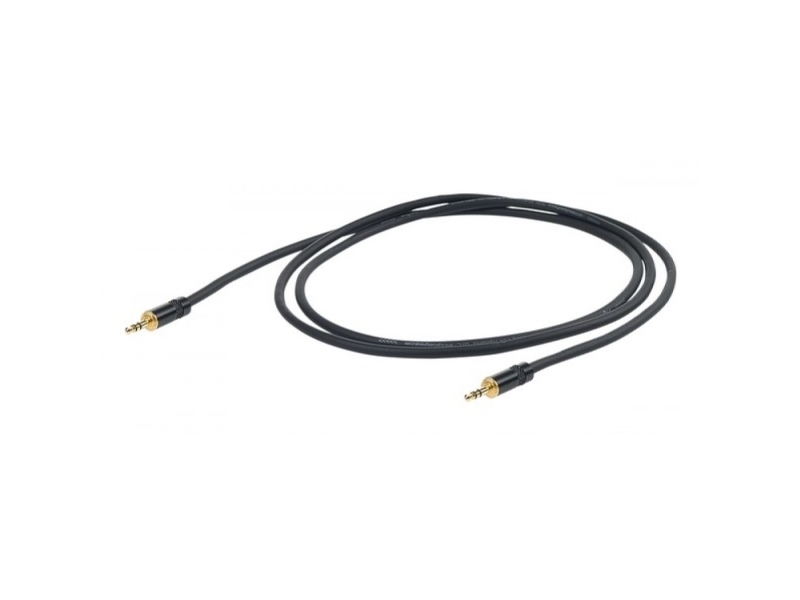 Proel 3,5Mm Stereo-Uros - 3,5Mm Stereo-Uros, 1,5M, Musta