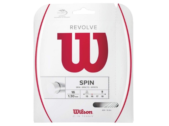 Wilson Sporting Goods Co. Revolve 16, Tennis, 12,2 M, 1,3 Mm, Polymer, Hvid, Pappose Med Hængende Hul