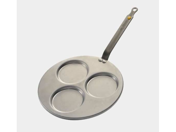 De Buyer Mineral B Element Triblinis blini pan, carbon steel, 3x10 cm