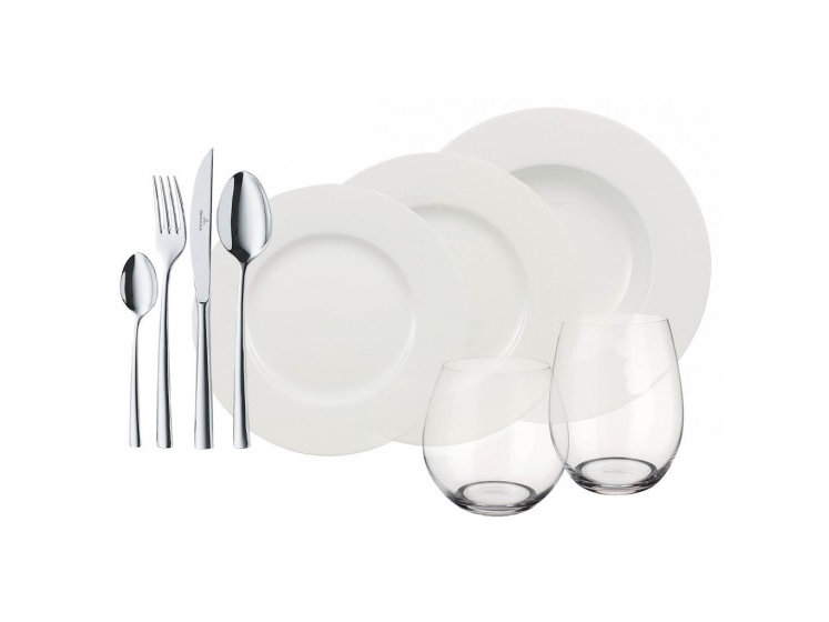 Villeroy & Boch Wonderful World White 4 Friends 36 4 Personer Porcelæn Hvid 36 Stk
