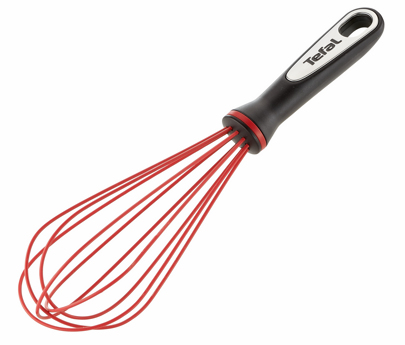 Tefal Ingenio Schneebesen 35Cm, Französisches Wischen, Schwarz, Rot, Silikon, Aufhängeloch, 2923 Mm, 79 G