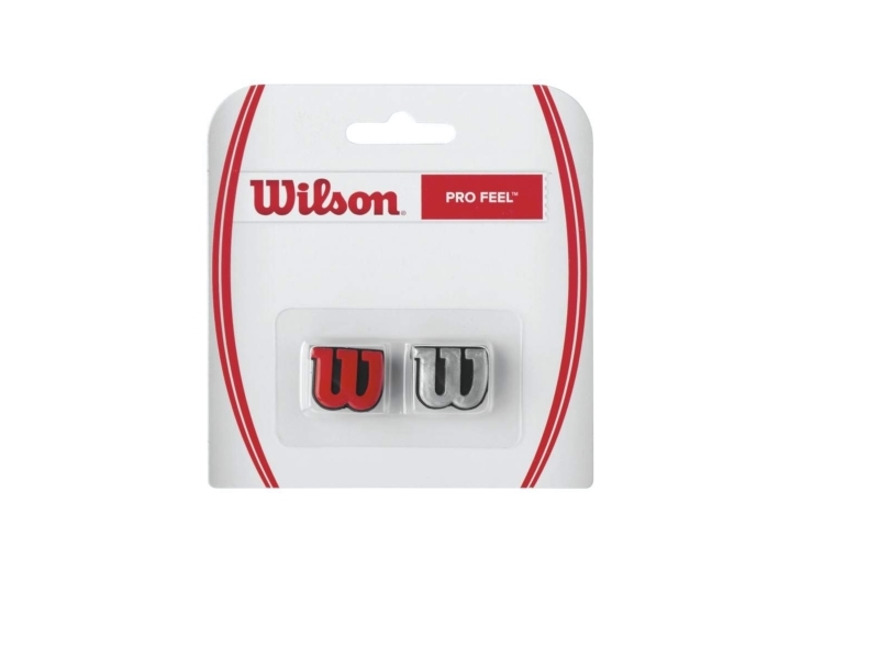 Wilson Pro feel, Tennis, Sølv, Sort, Rød, Blister, 2 stk