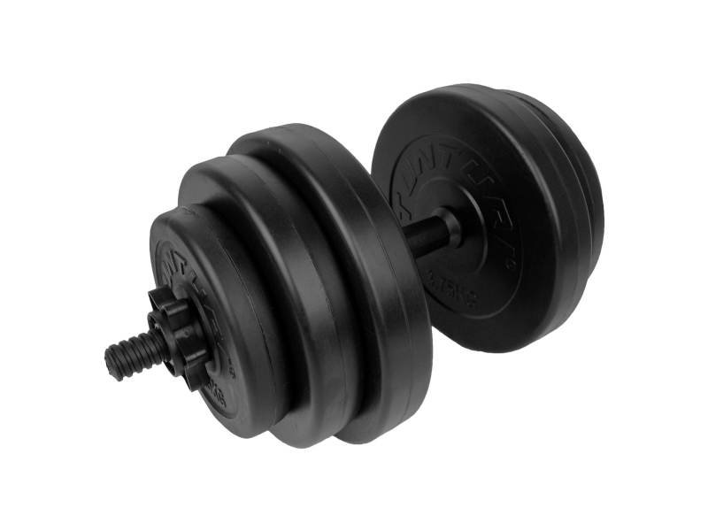 Tunturi 14TUSCL354, Justerbar håndvægt, Sort, Vinyl, 15 kg, 24 cm, 3,75 kg