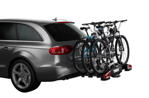 Thule VeloCompact, Cykelholder, Tilkoblingsanordning til bag på bilen, Aluminium, Sort