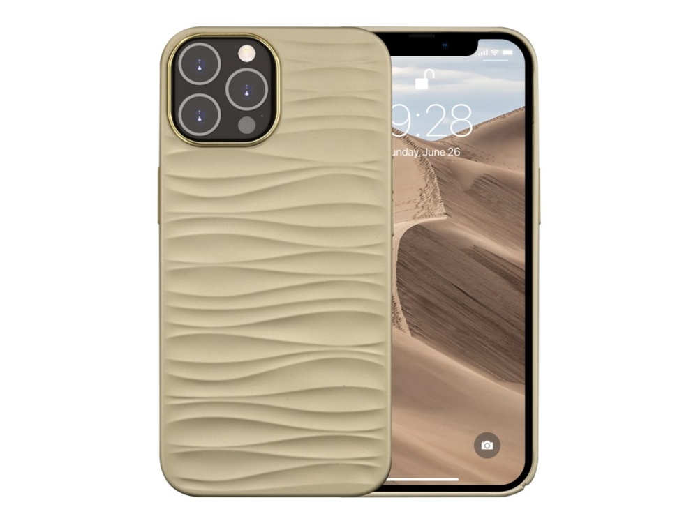 Dbramante1928 Dune - Bagsidecover Til Mobiltelefon - 100 % Genbrugt Plastik - Sand - Für Apple Iphone 14 Pro Max