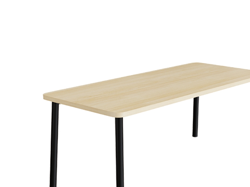 Bord Add 590, 1800x800 mm højde 900 mm med birk laminat, hvidt stel