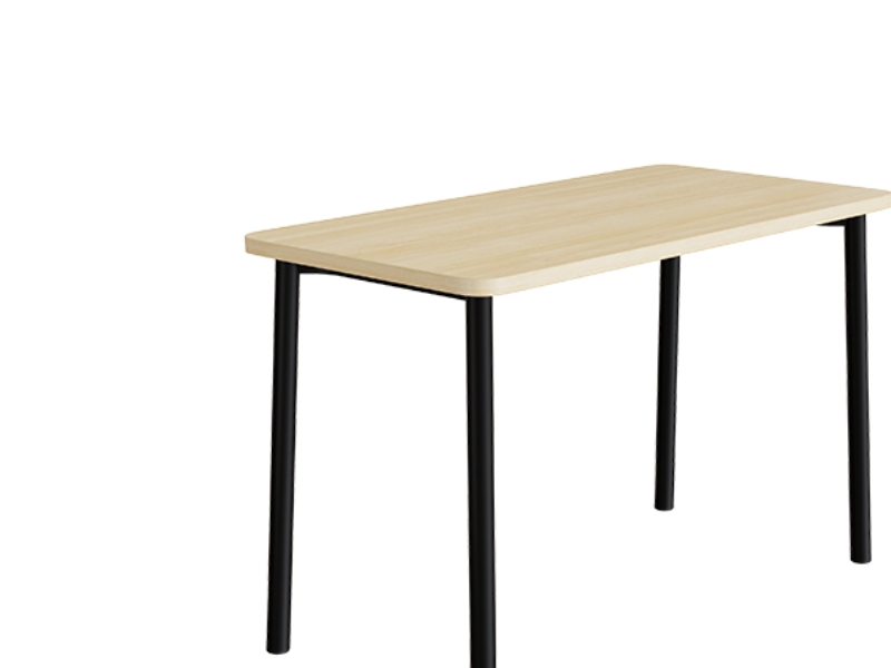 Tisch Add 590 1400X700 Mm Höhe 900 Mm Mit Schallabsorbierender Birken-Laminatplatte, Schwarzes Gestell