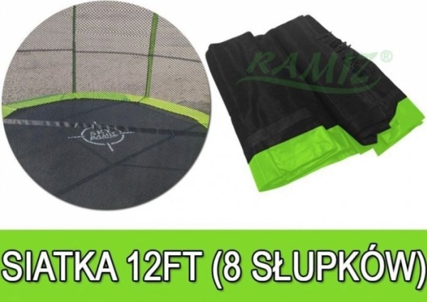 Joko trampolinenet 12FT - 8 stænger grøn