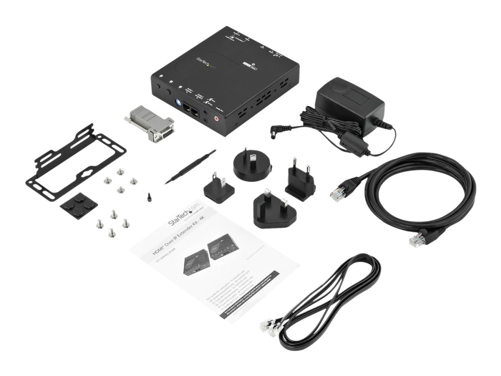 Startech 4K HDMI over IP Receiver for ST12MHDLAN4K - 4K Receiver - HDMI Over Cat6 - 4k AV Receiver (ST12MHDLAN4R) - Video/audio ekspander - modtager - 1GbE, HDMI - op til 100 m - for P/N: ST12MHDLAN4K, SV565HDIP, SVA12M2NEUA, SVA12M5NA, VIDWALLMNT