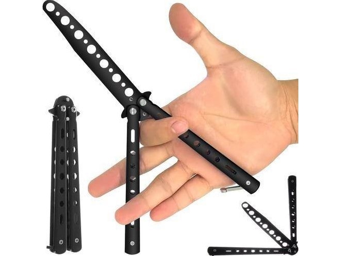 Placeret boksning buffet Malatec Butterfly knife for training - black