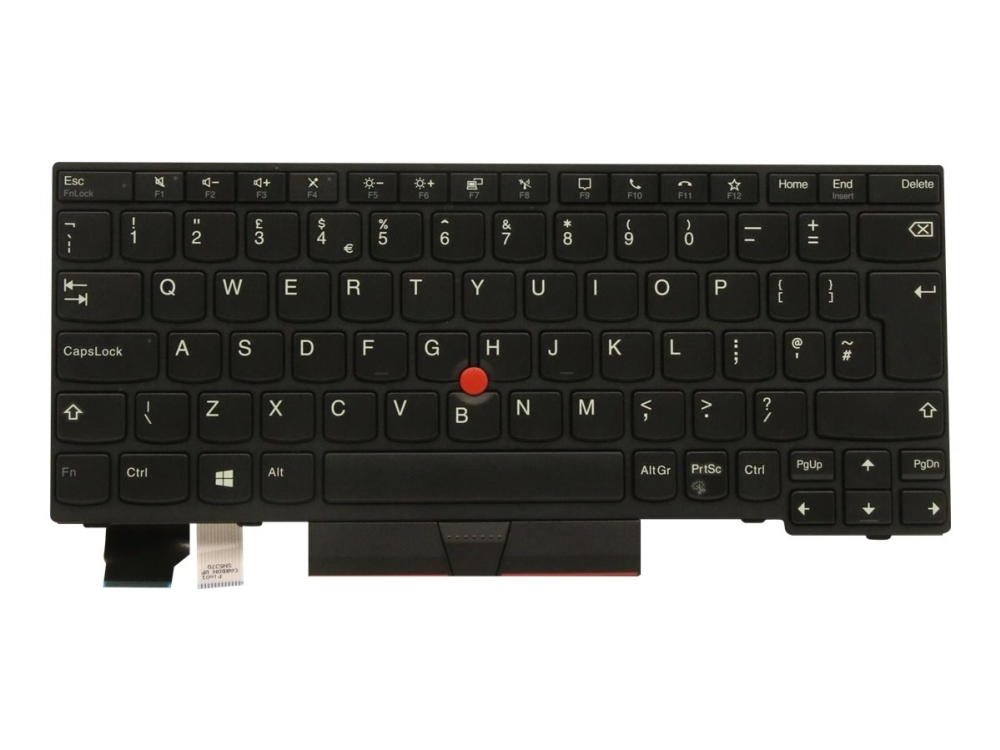 Lenovo - Notebooks Udskiftningstastatur - Med Trackpoint - Qwerty - Uk - Sort - Fru - For Thinkpad L13 Gen 2 L13 Yoga Gen 2 X13 Gen 1