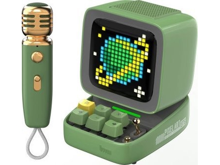 Divoom Speaker Divoom Ditoo Mic Green Karaoke Bluetooth Speaker