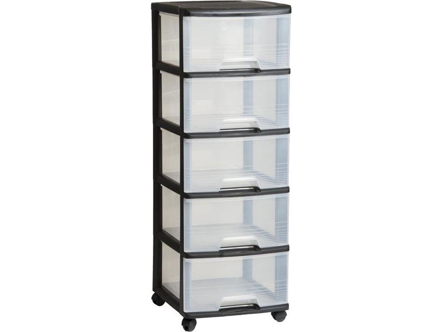 Curver Transparent shelf 5x20L (50382)