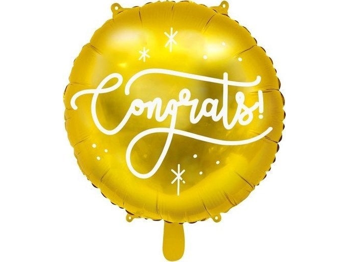 Folienballon Congrats, Gold