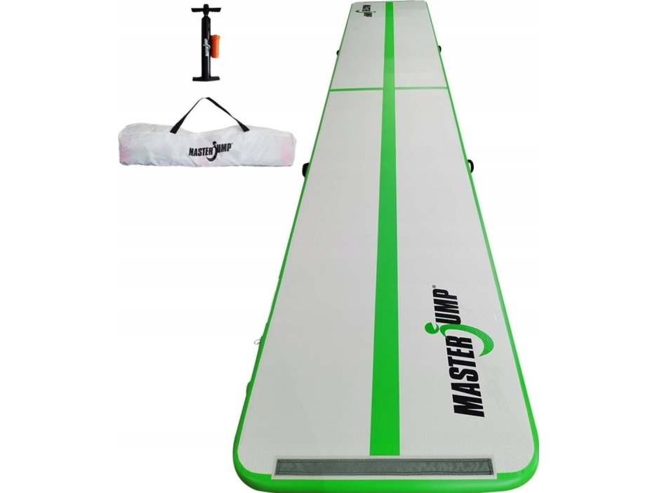 Master uppblåsbar gymnastikmadrass MAS-B874-G 600 cm x 100 cm x 10 cm grön | N - A | GameStuff
