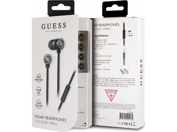 Guess Øretelefoner Guess Guepwibk Sæt, Jack 3,5 Mm, Sort