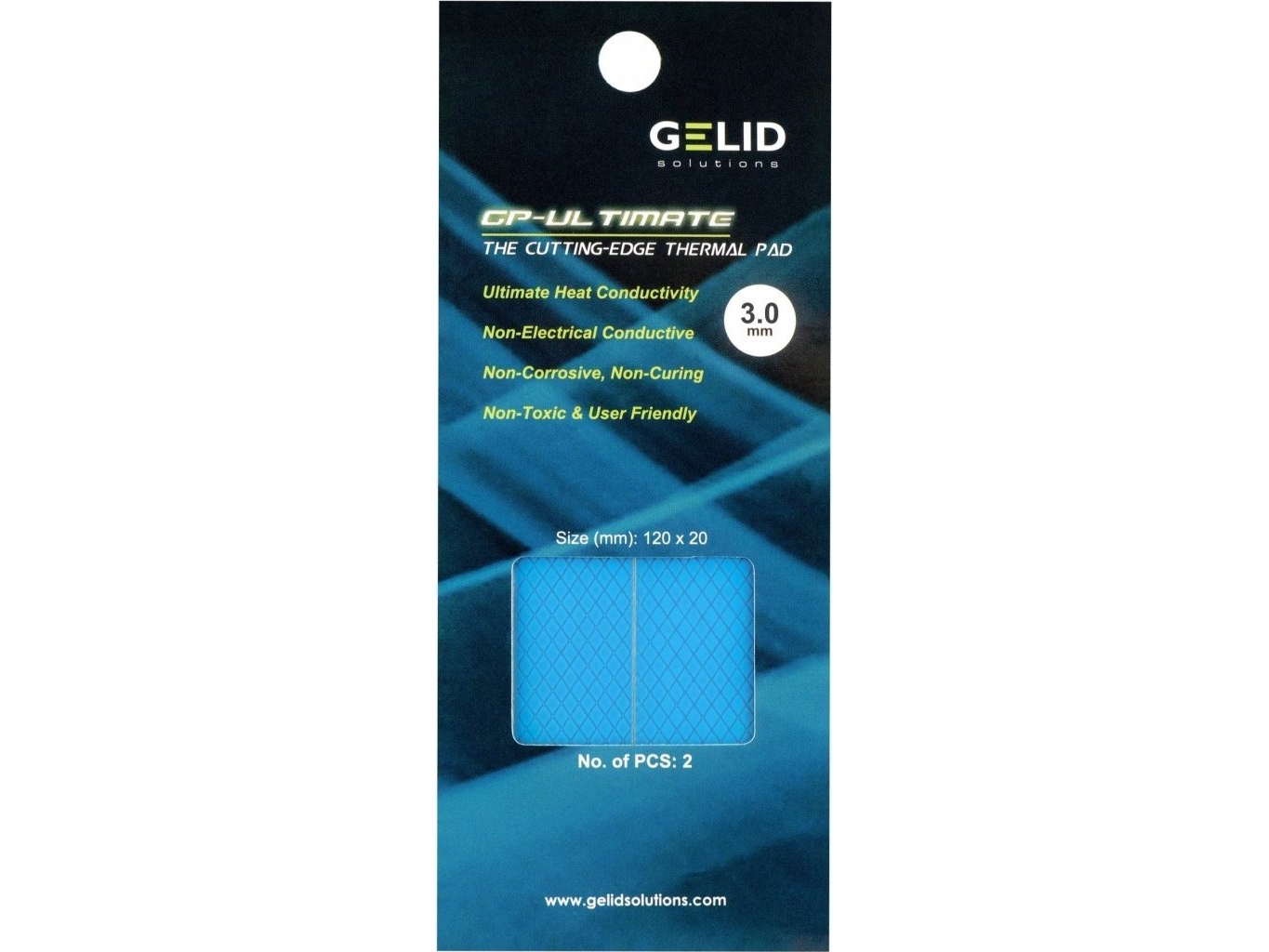 Gelid Gelid Gp-Ultimate Thermalpad 120X20x3mm 2Pcs Tp-Vp04-R-E