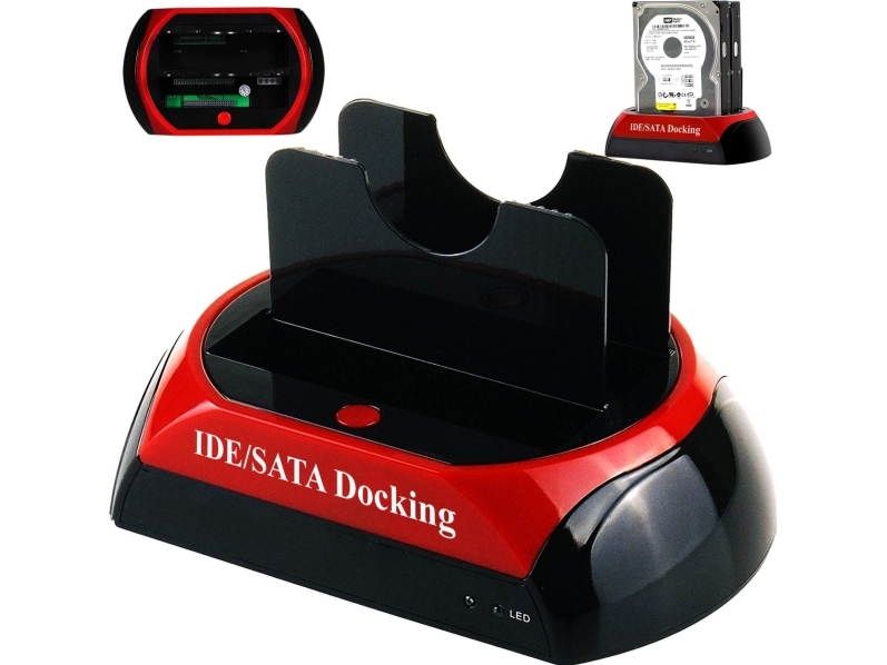 Retoo dockestation til SATA/IDE HDD + USB til 2,5/3,5-drev