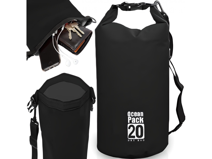 Retoo Vandtæt rygsæk til kajakker eller både, 20 l