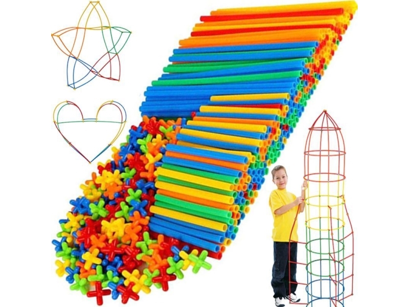 Retoo byggklossar strån-/pinnar-set 400 delar | Leksaker - Konstruktions leksaker - Magnet konstruktion | GameStuff