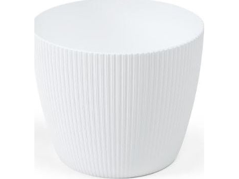 Flowerpot Lamela Magnolia 751-05 i plast Ø 14 cm hvid