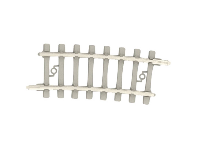 T14519 N Minitrix-kisko Betoninen ratapölkky, kaareva 7,5°