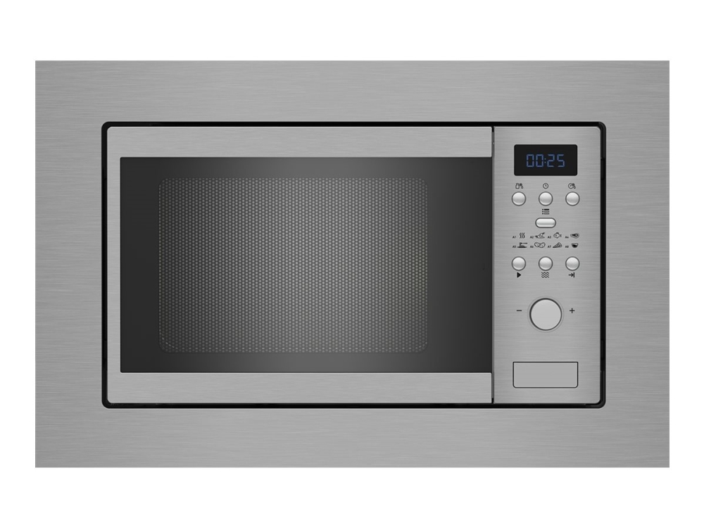 Beko BMOB17131X - Mikrobølgeovn - til indbygning - 17 liter - 700 W - rustfrit stål