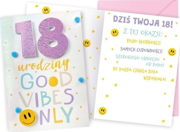 B6 Geburtstagskarte B6 Geburtstag 18