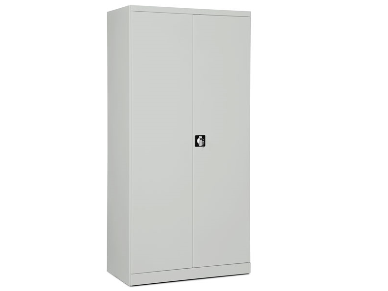 Förvaringsskåp i stål ASHV 1980x980x470 mm ljusgrå dörrar | Möbler - Tillbehör - Kontorsförvaring | GameStuff