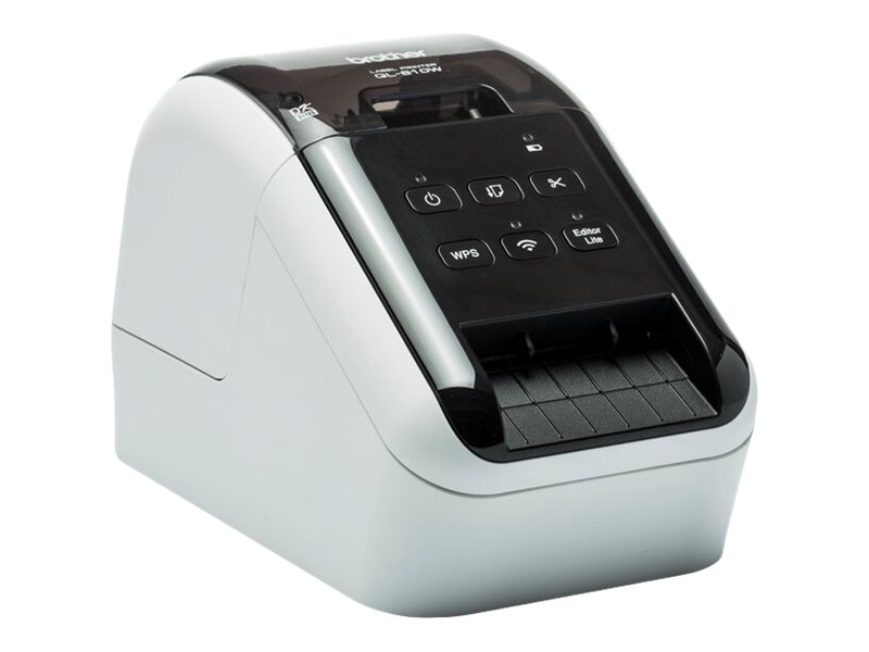 Brother QL-810Wc - Etikettskrivare - dubbelfärgad (monokrom) - direkt termisk - Rulle (6,2 cm) - 300 x 600 dpi - upp till 110 etiketter/min - USB 2.0, Wi-Fi(n) - kniv - glänsande svart, vit | Skrivare - Andra kontorsmaskiner - Labelskrivare | GameStuff