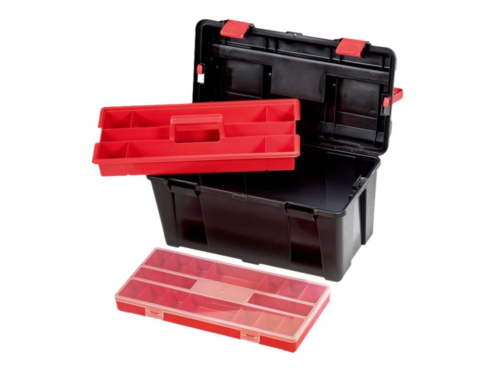 Parat 5811000391, Werkzeugkasten, Polypropylen, Schwarz, Rot, 16 L, 445 Mm, 230 Mm