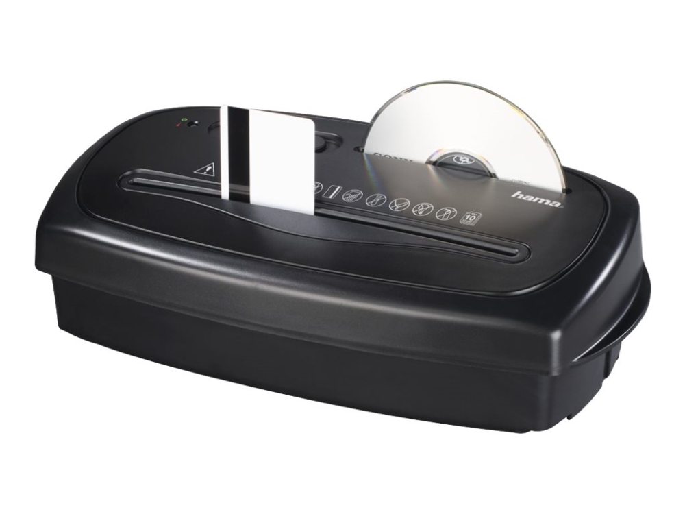 Hama Home X10CD - Dokumentförstörare - tvärkapning/remskapning - 4 x 40 mm - P-4, T-4, E-3 | Skrivare - Andra kontorsmaskiner - Dokumentförstörare | GameStuff