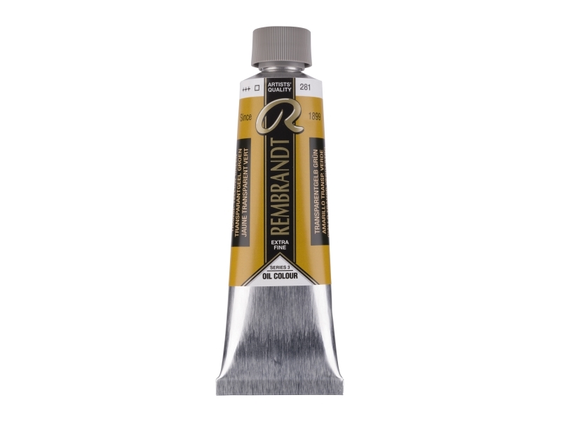 Rembrandt Oliefarve Tube Transparent Gulgrøn 281