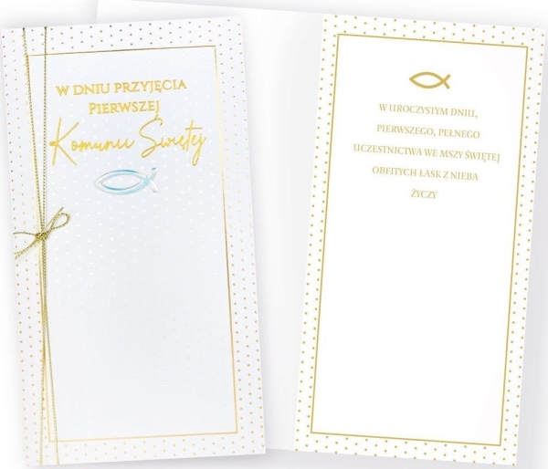 KUKARTKA Karnet PM-215 Komunia | Papper & Emballage - Kuvert & påsar - Speciella kuvert | GameStuff