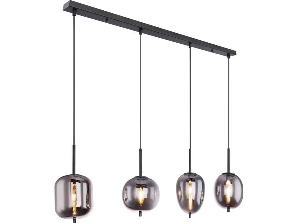 Hängelampe Globo Blacky 15345-4 Für Esszimmer