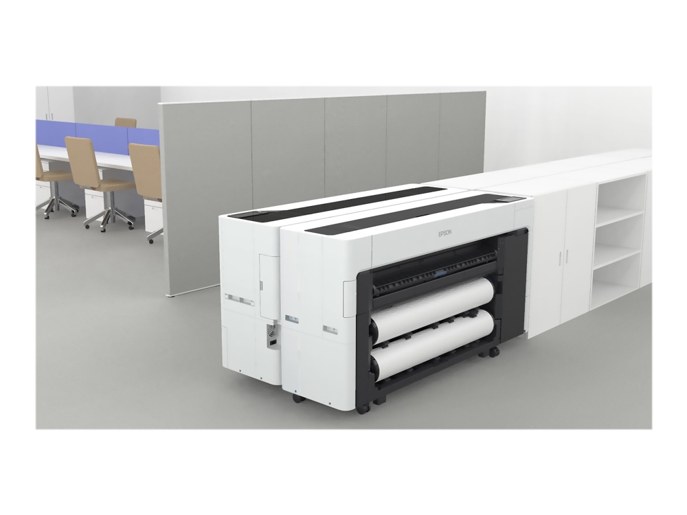 Epson SureColor SC-T3700DE - 24 storformatsskrivare - färg - bläckstråle - Rulle (61 cm) - 2 400 x 1 200 dpi - upp till 130 m2/h (mono)/ upp till 130 m2/h (färg) - USB, Wi-Fi, Gigabit LAN - kniv | Skrivare - Storformatsskrivare | GameStuff