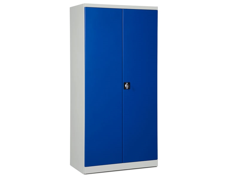 Opbevaringsskab i stål - ASHV 1980x980x470 mm Blå døre