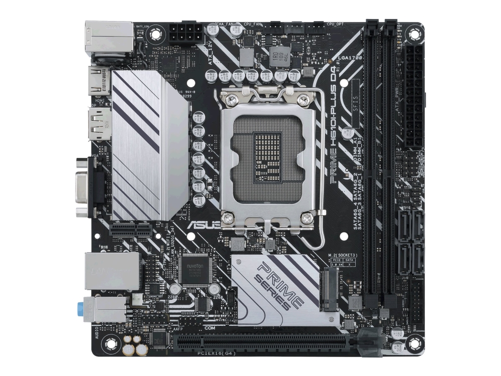 Asus Prime H610i-Plus D4-Csm, Intel, Lga 1700, Intel Celeron , Intel Core I3, Intel Core I5, Intel Core I7, Intel Core I9, Intel Pentium ,