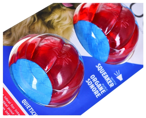 Zeus Zs Duo Ball, 6,3 Cm, Mit Geräusch/Klappern, 2 Stk/Pack